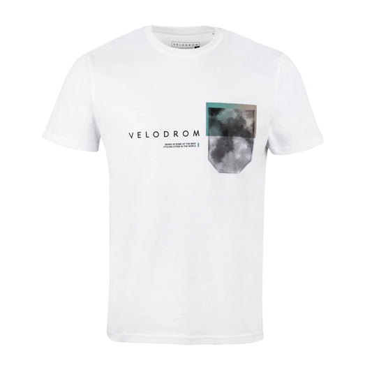 VELODROM Tshirt Pocket Collection - White/ Cloudy Gradient-T-Shirts-