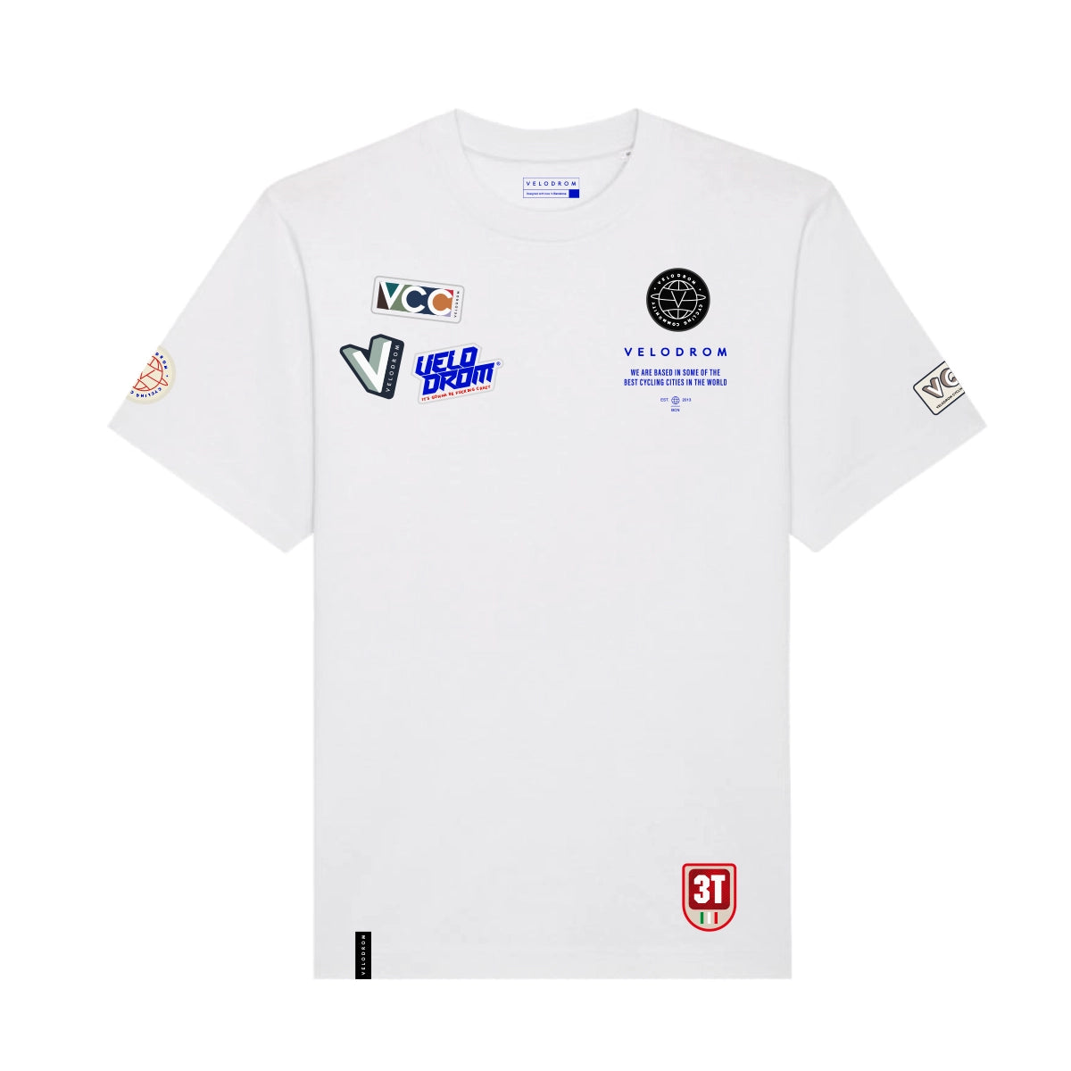 VELODROM Multi Patch Tshirt SS24 - White-T-Shirts-87486281