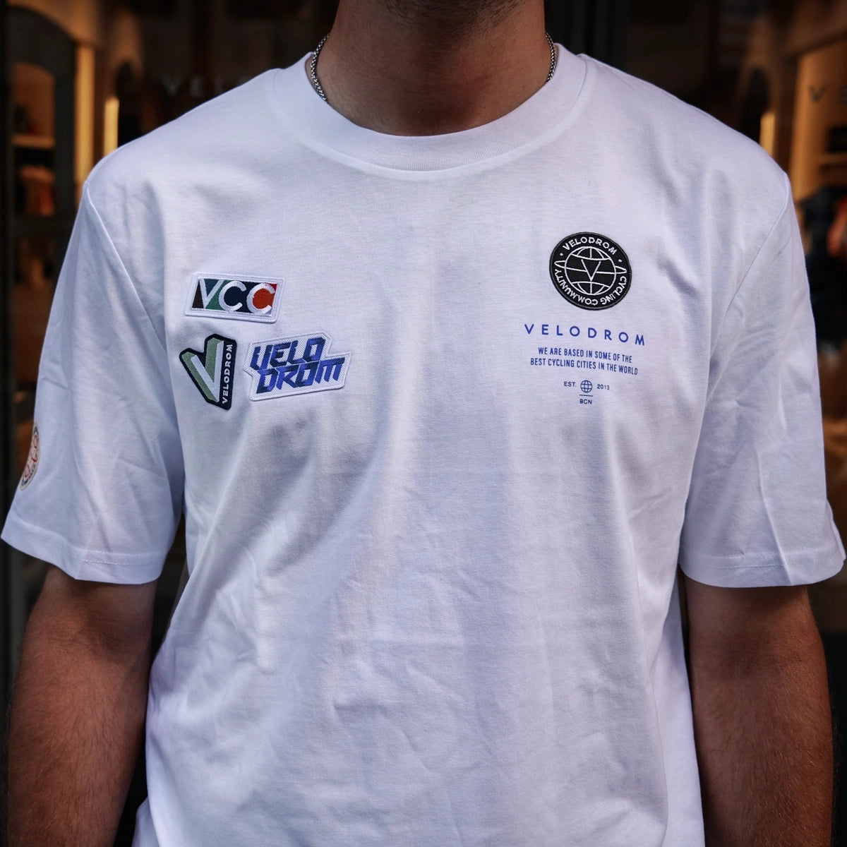 VELODROM Multi Patch Tshirt SS24 - White-T-Shirts-