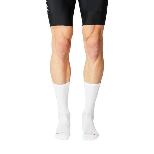 FINGERSCROSSED Socks Rolling Harmony - White-Cycling Socks-4260685012965