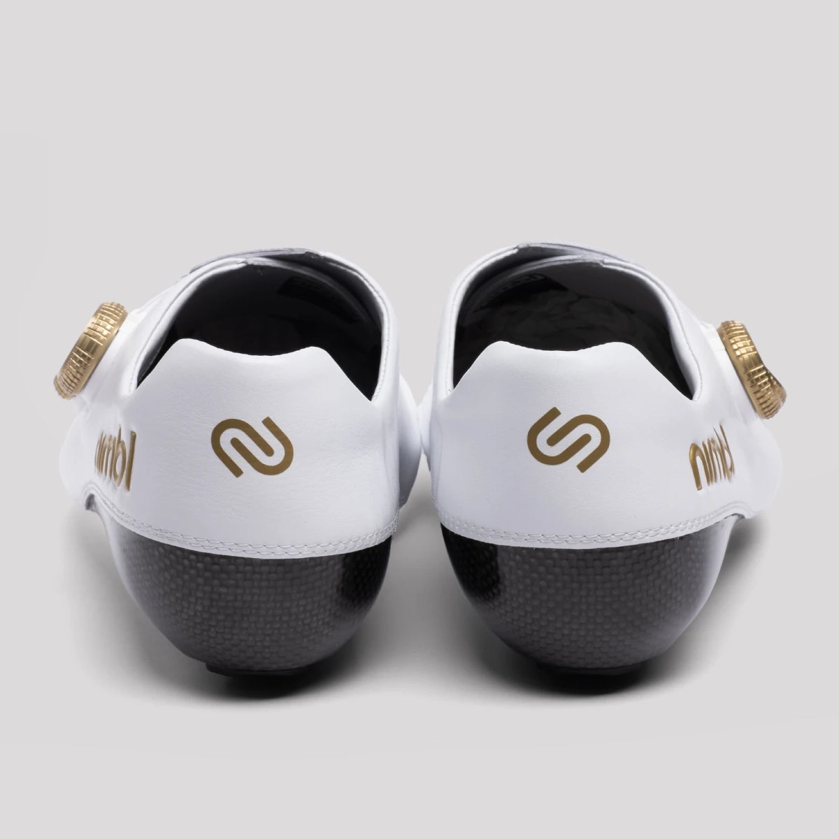 NIMBL Exceed Ultimate Glide - White/Gold-Road Cycling Shoes-