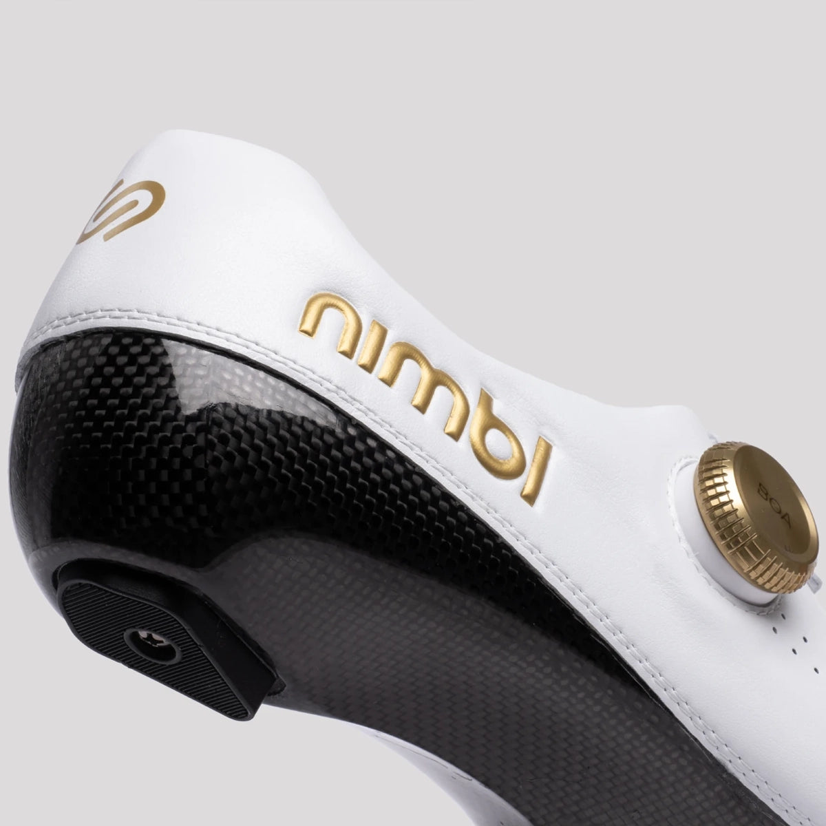 NIMBL Exceed Ultimate Glide - White/Gold-Road Cycling Shoes-