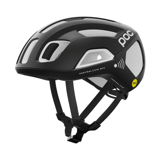 POC Ventral Air MIPS NFC Cycling Helmet - Uranium Black/Hydrogen White-Helmets-7325549930551
