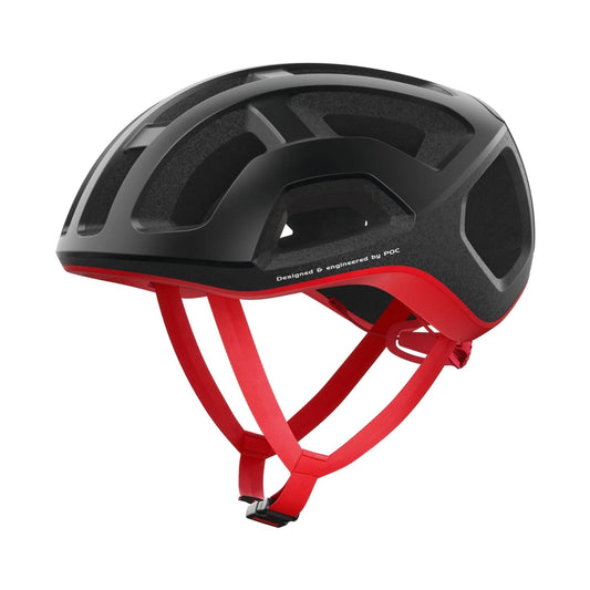 POC Ventral Lite Cycling Helmet - Uranium Black/Red-Helmets-7325549889941