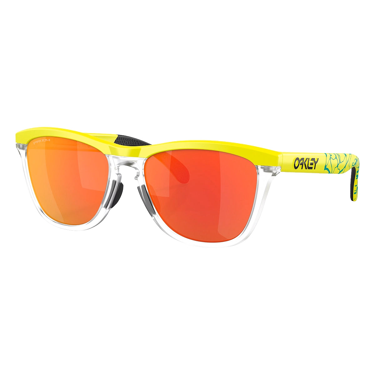 OAKLEY Gafas Ciclismo Frogskins Range Inner Spark Collection - Matte Tennis Ball Yellow Prizm Ruby