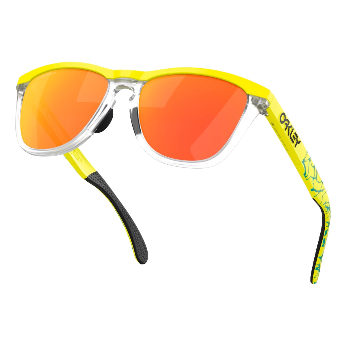 OAKLEY Gafas Ciclismo Frogskins Range Inner Spark Collection - Matte Tennis Ball Yellow Prizm Ruby