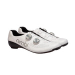 NIMBL Road Cycling Shoes Ultimate - White/Silver-Road Cycling Shoes-23460681