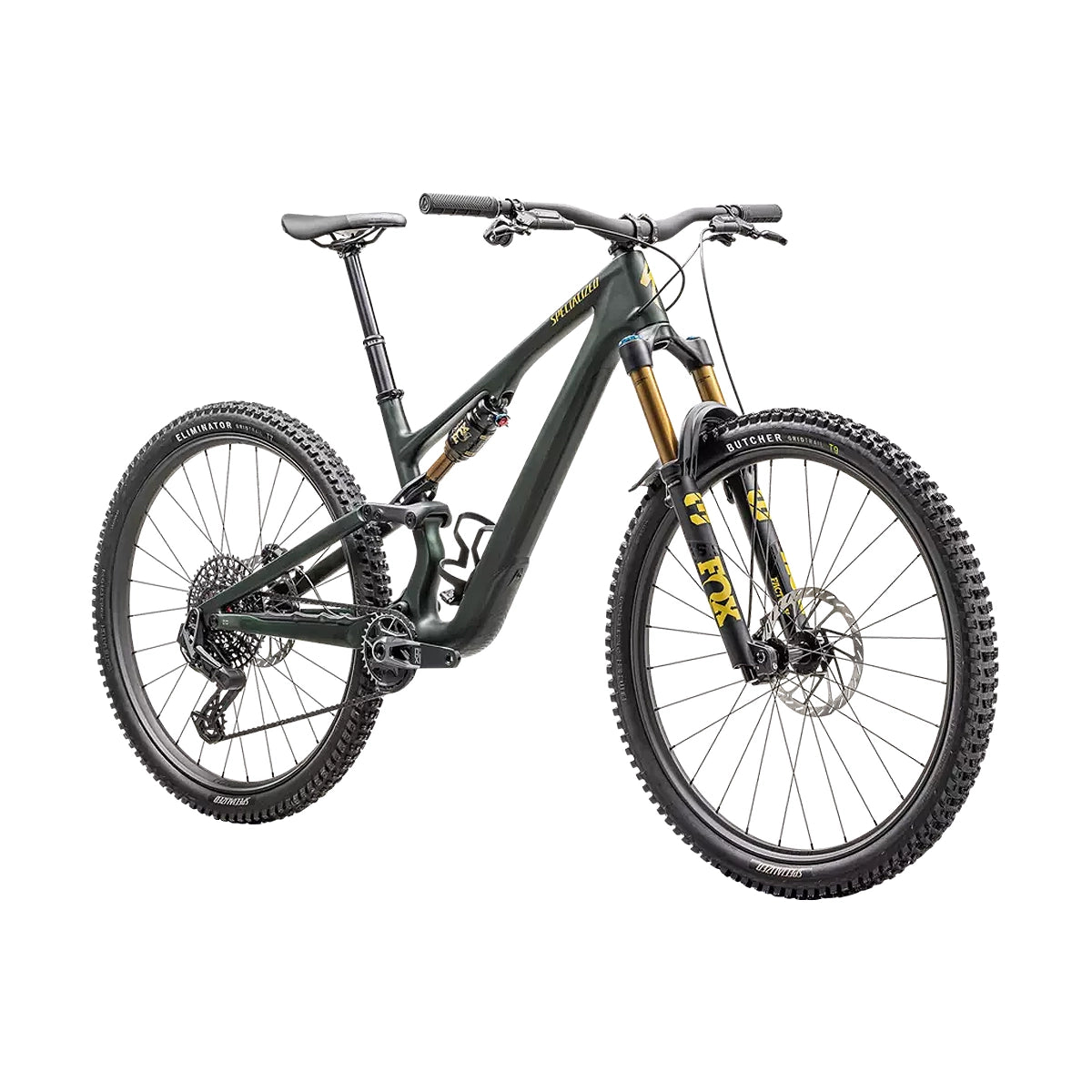 SPECIALIZED STUMPJUMPER 15 Pro 2025 Mountain Bike - Satin Green Tint / Gunmetal / Satin Metallic Sulphur