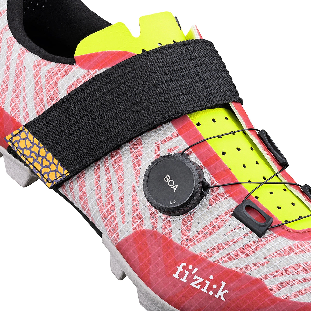 FIZIK Gravel MTB Cycling Shoes Vento Ferox Carbon AMANI - Magenta/Lime