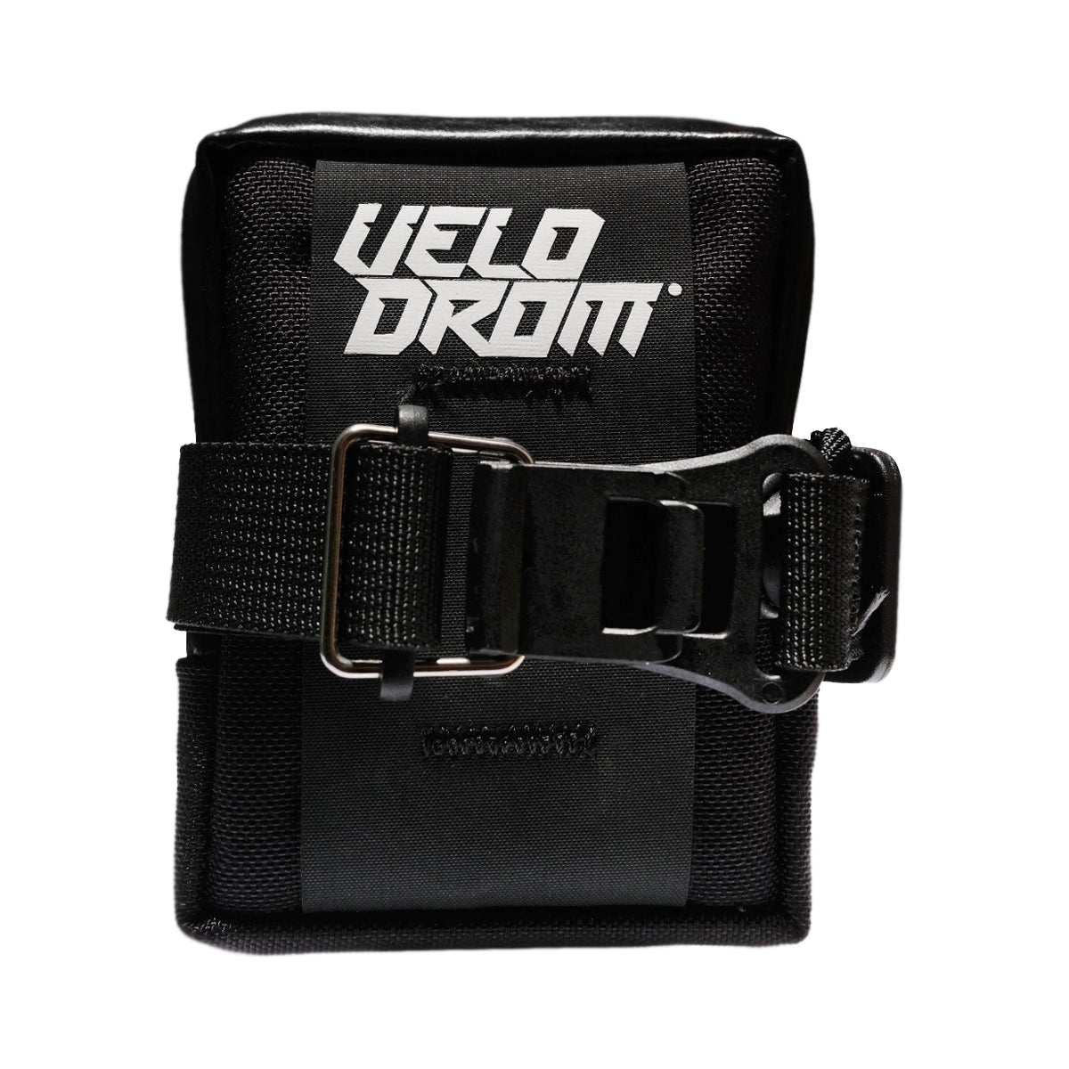 VELODROM RaceDay by Cordel Compact Road Saddle Bag - Black/White Graphic