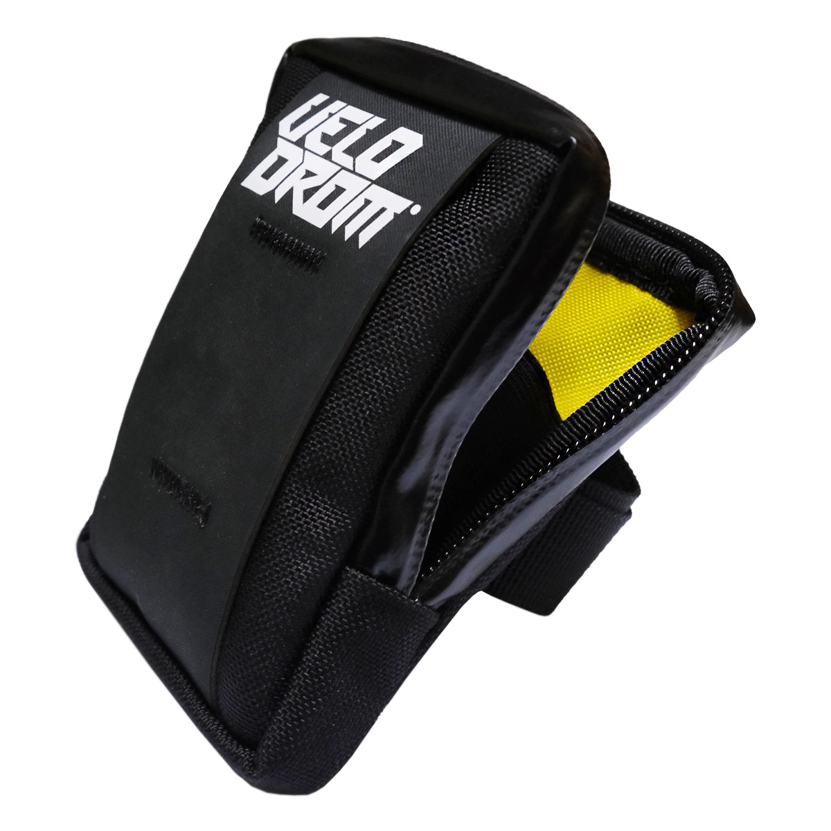 VELODROM RaceDay by Cordel Compact Road Saddle Bag - Black/White Graphic