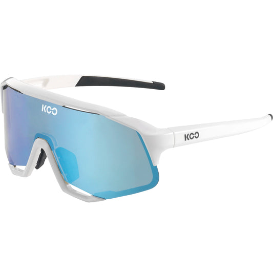 KOO Eyewear Demos Turquoise Mirror - White/Turquoise