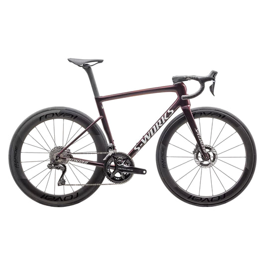 SPECIALIZED SWORKS Tarmac SL8 2025 Sram Red AXS Bicicleta Carretera - Gloss Solidity/Red to Black Pearl/Metallic White Silver