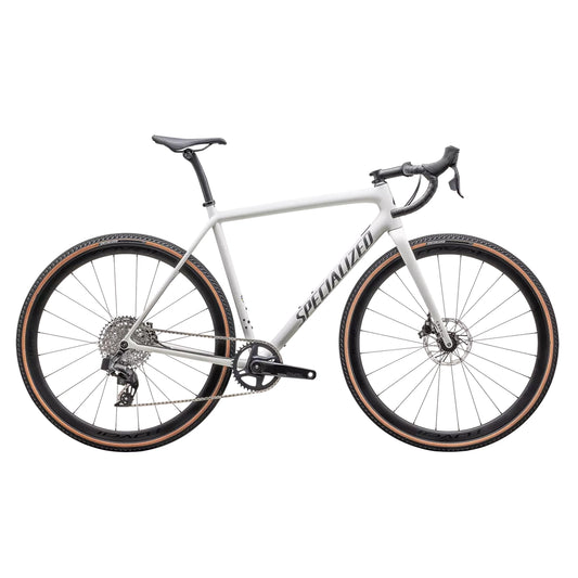 SPECIALIZED Crux Expert 2025 Gravel Bike Sram Rival XPLR - Dune White / Smoked Liquid Metal