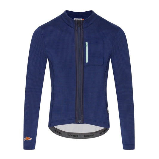 CAFE DU CYCLISTE Audax Lorenne Long Sleeve Jersey - Navy