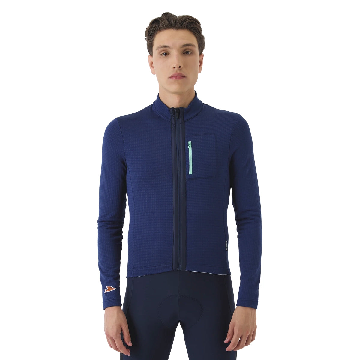 CAFE DU CYCLISTE Audax Lorenne Long Sleeve Jersey - Navy