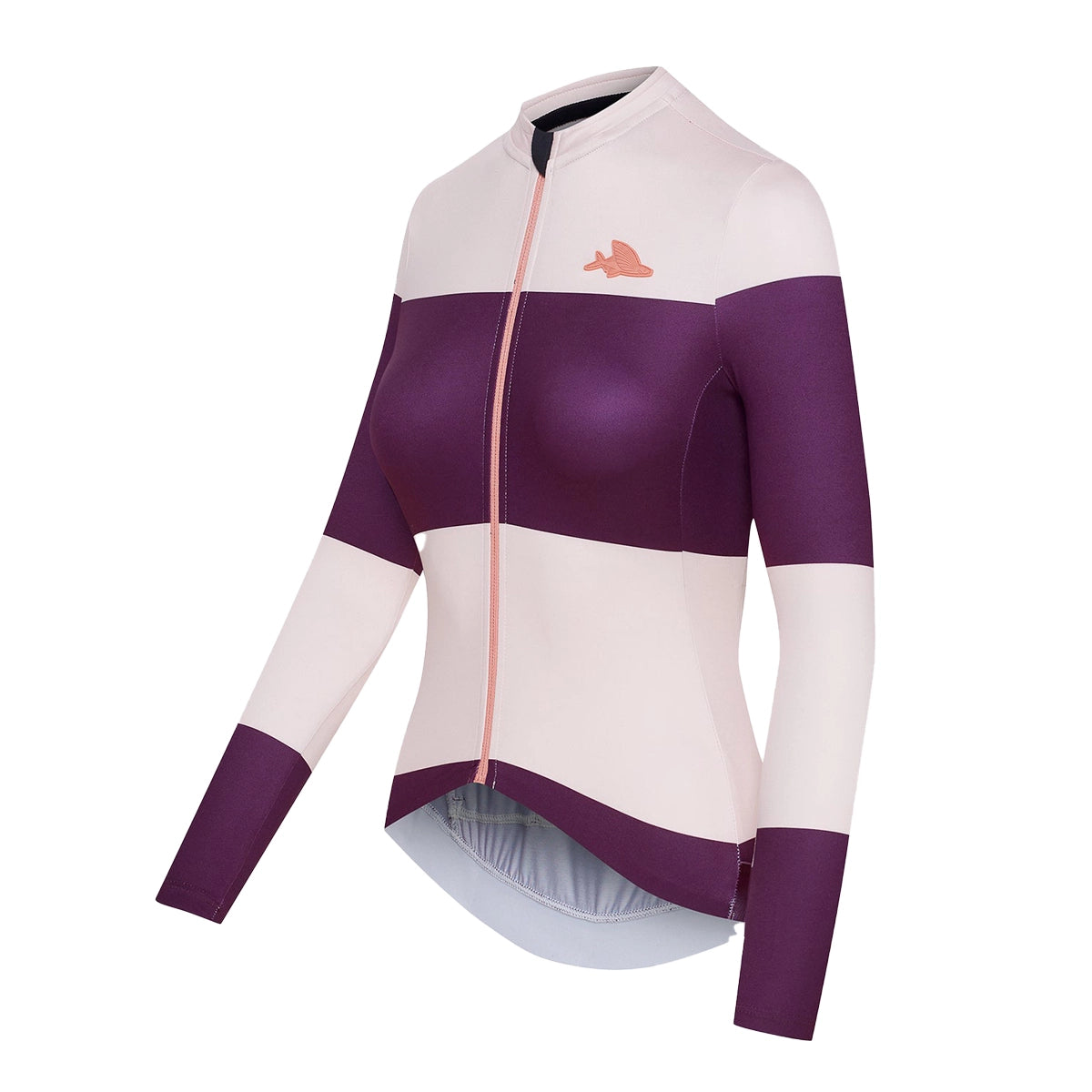 CAFE DU CYCLISTE Constance Women Midweight Long Sleeve Jersey - Quetsche Rosa