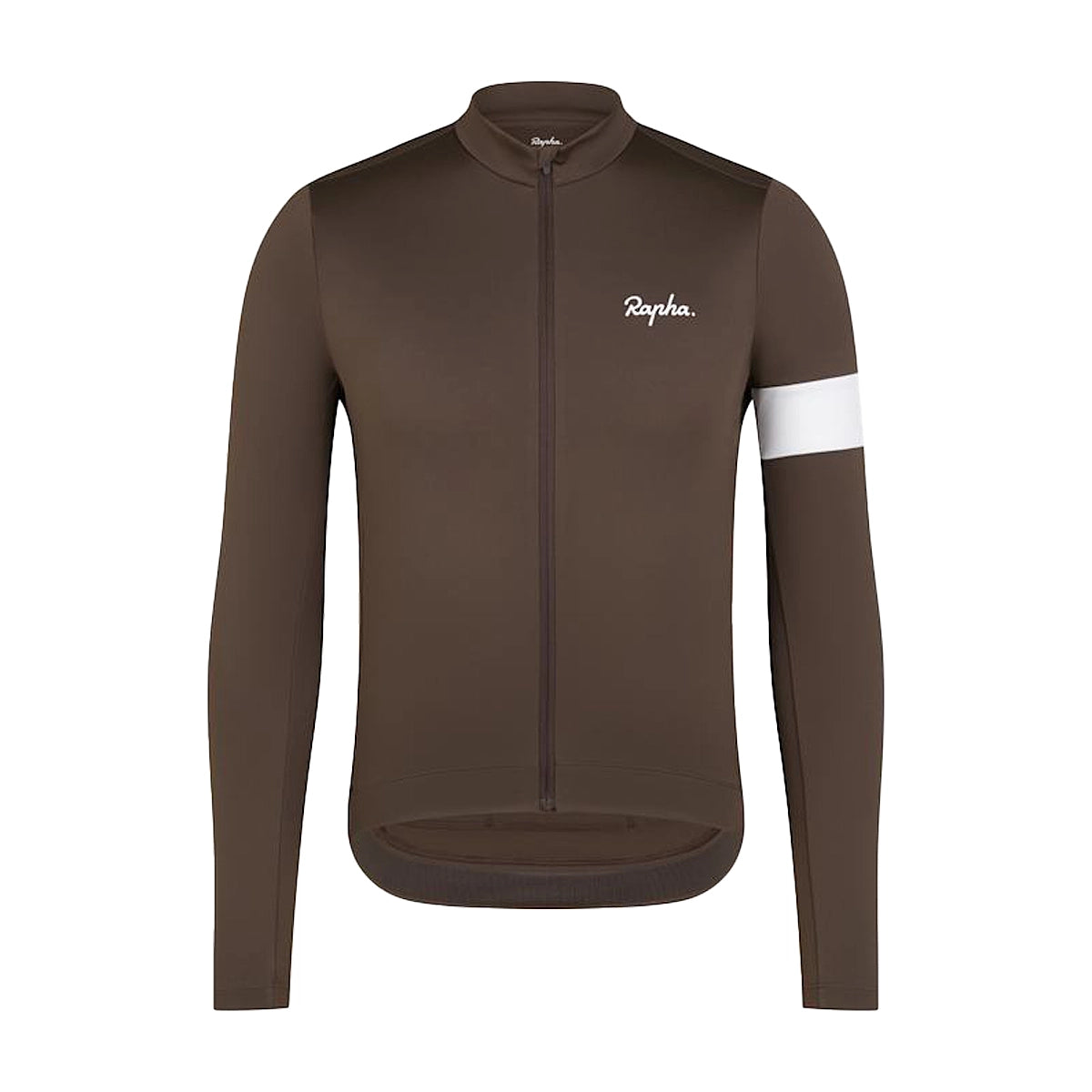 RAPHA Core Thermal Long Sleev Jersey - DCW Deep Coffee/White