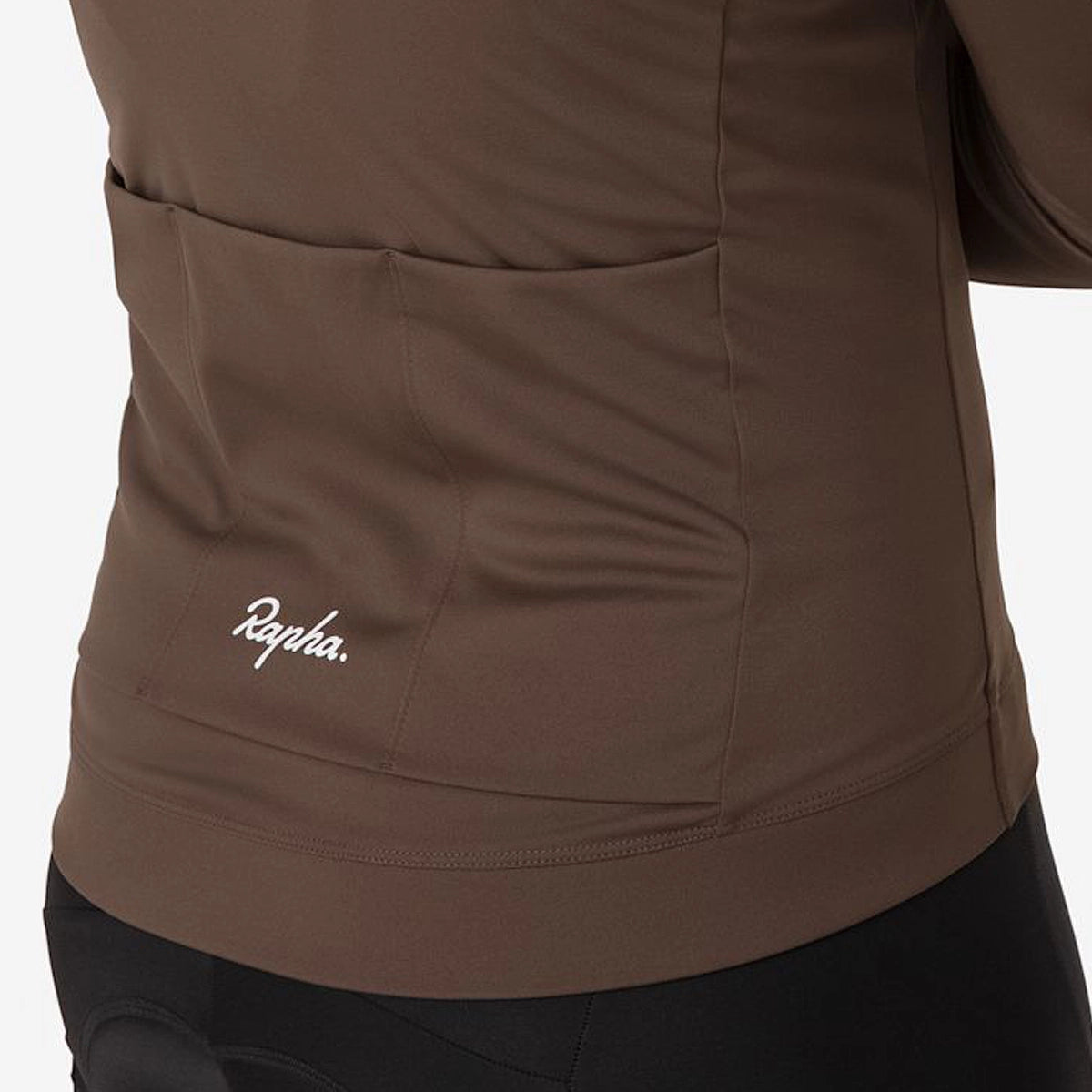 RAPHA Core Thermal Long Sleev Jersey - DCW Deep Coffee/White