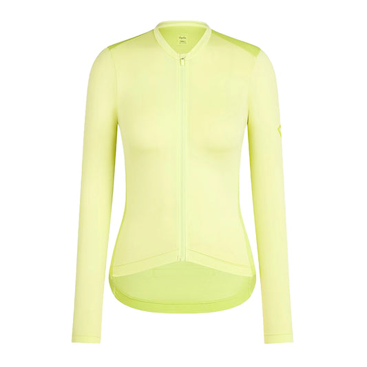 RAPHA Pro Team Manga Larga Lightweight Maillot Chica - LWL Lime Green/Bright Lime