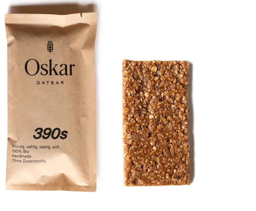 OSKAR Oatbar Nutrition Bar - Natural 390s