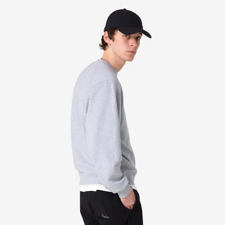 RAPHA Cotton Sweatshirt - LGA Light Grey Marl/Grey