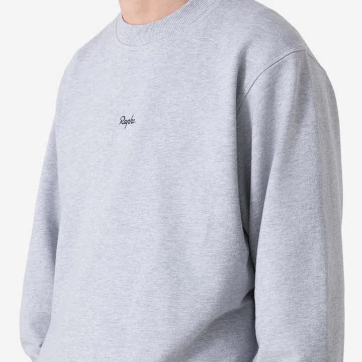 RAPHA Cotton Sweatshirt - LGA Light Grey Marl/Grey