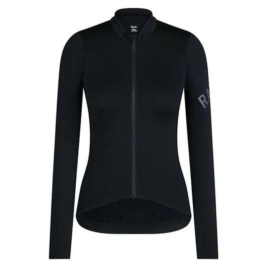 RAPHA Women Pro Team Long Sleeve Midweight Jersey - AGR Black/Grey