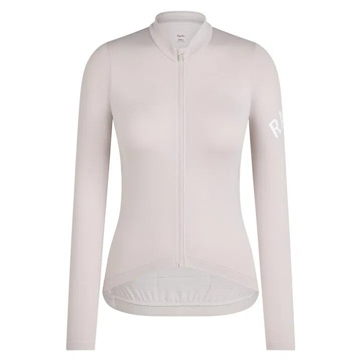 RAPHA Women Pro Team Long Sleeve Midweight Jersey - GRW Grey/White