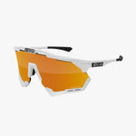 SCICON AEROSHADE XL WHITE GLOSS Sunglasses - MULTIMIRROR BRONZE LENSES