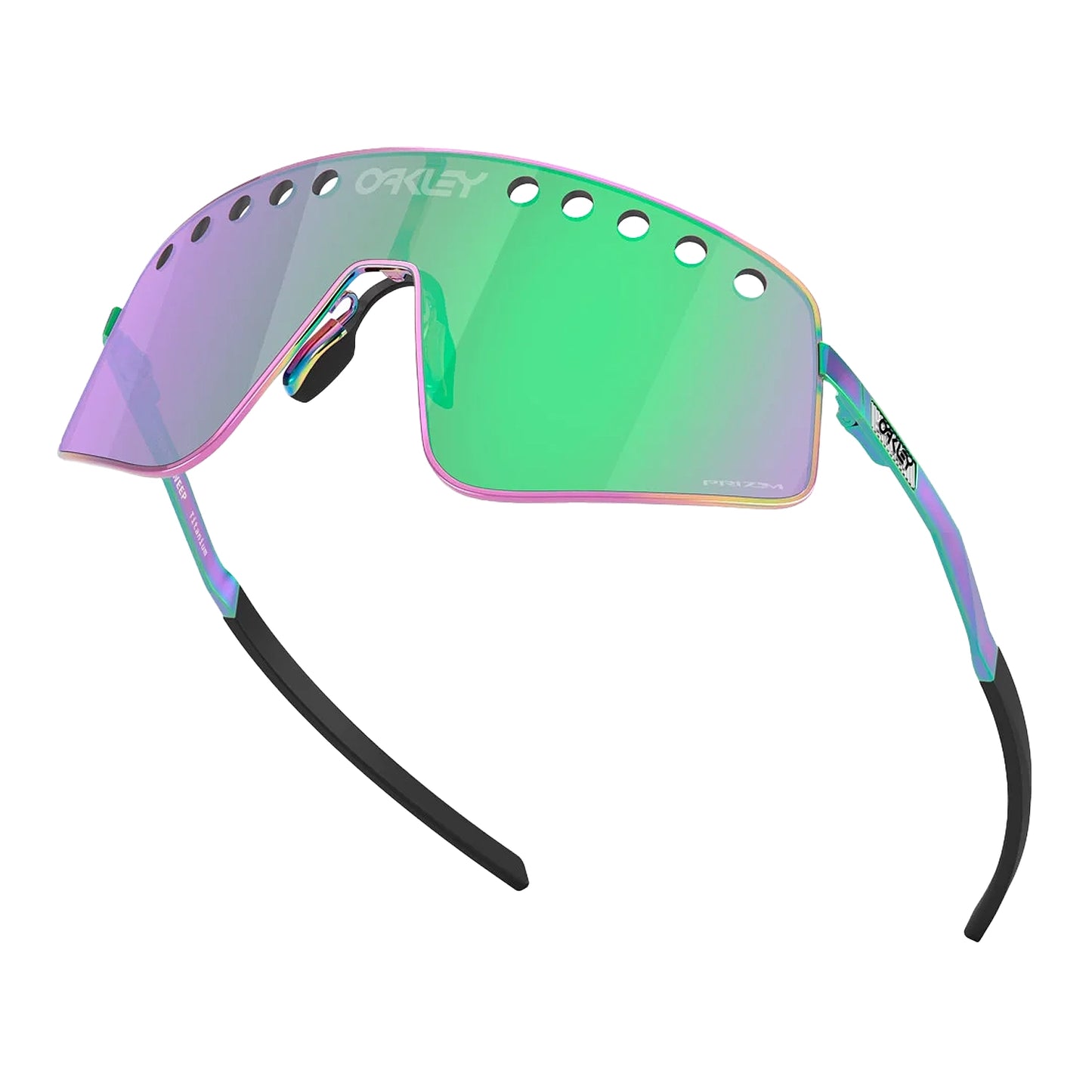 OAKLEY Sutro Ti Sweep Eyewear - Polished Oil Slick Prizm Road Jade