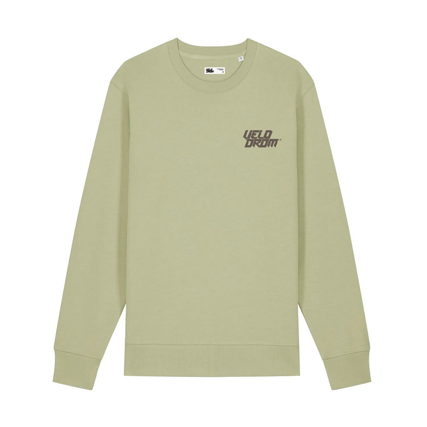 Velodrom Casual Embroided Logo Sweatshirt - Pale Green / Off Pale Green