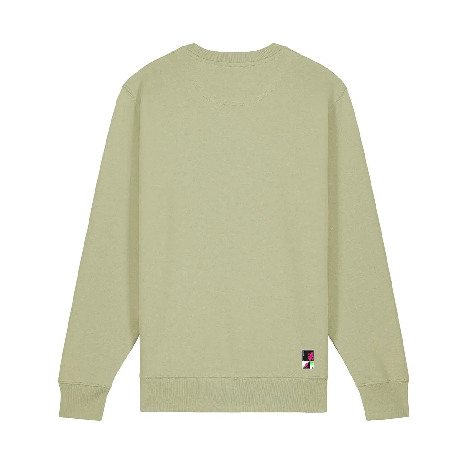 Velodrom Casual Embroided Logo Sweatshirt - Pale Green / Off Pale Green