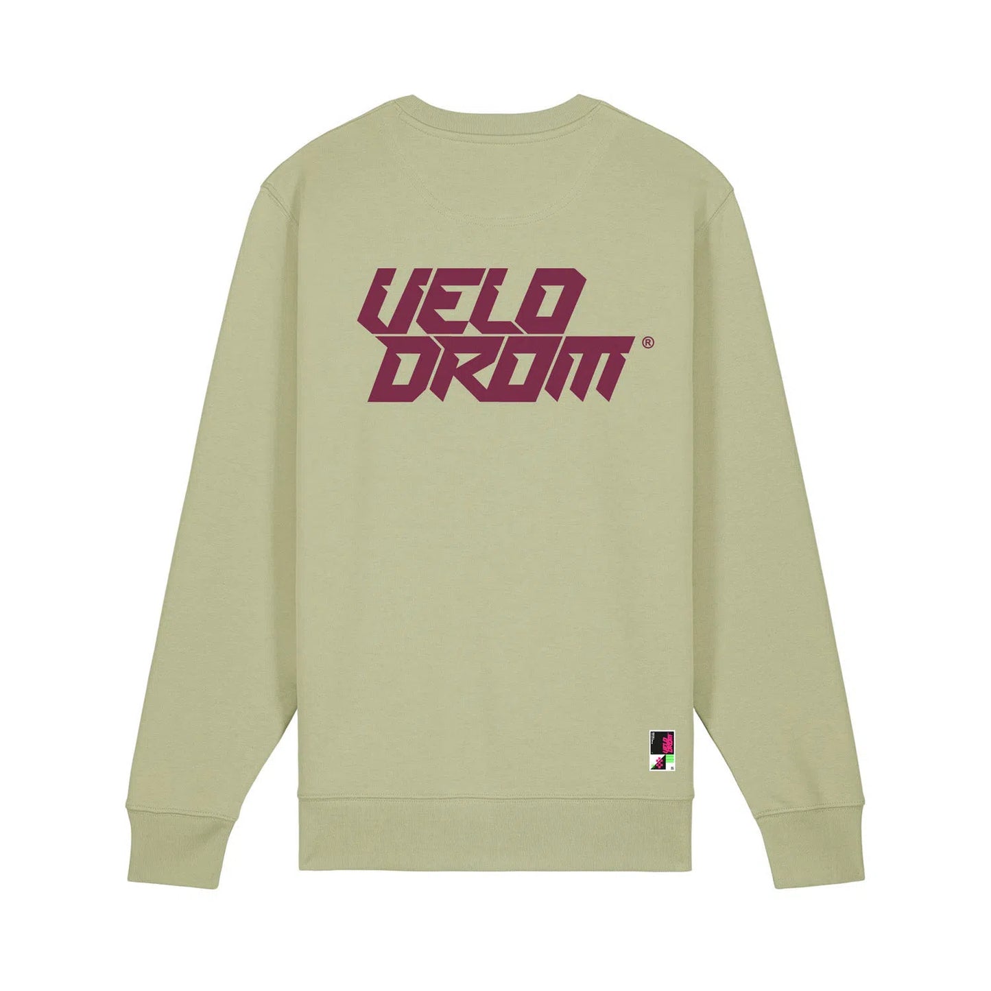 Velodrom Casual Sweatshirt - Pale Green/Burgundy