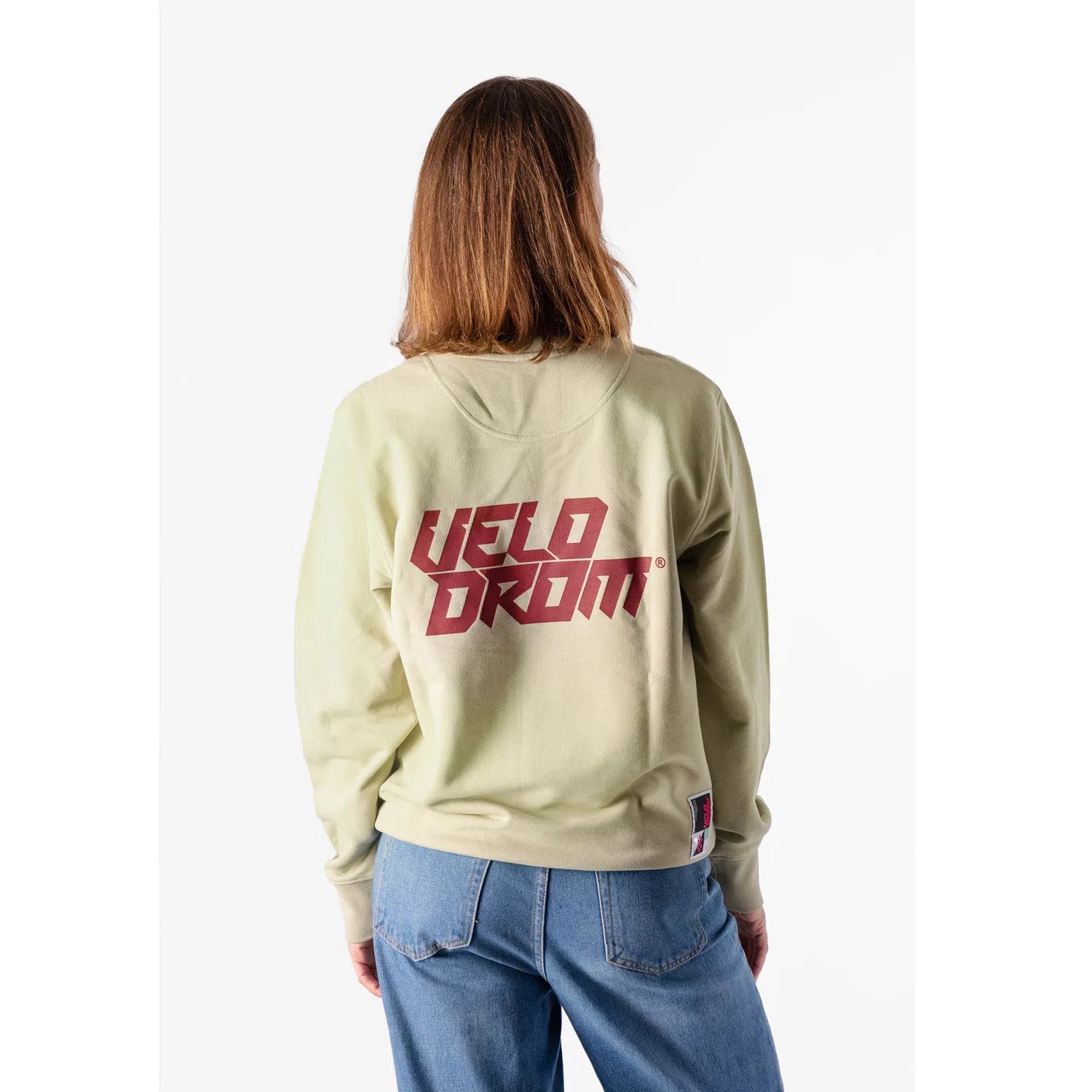 Velodrom Casual Sweatshirt - Pale Green/Burgundy