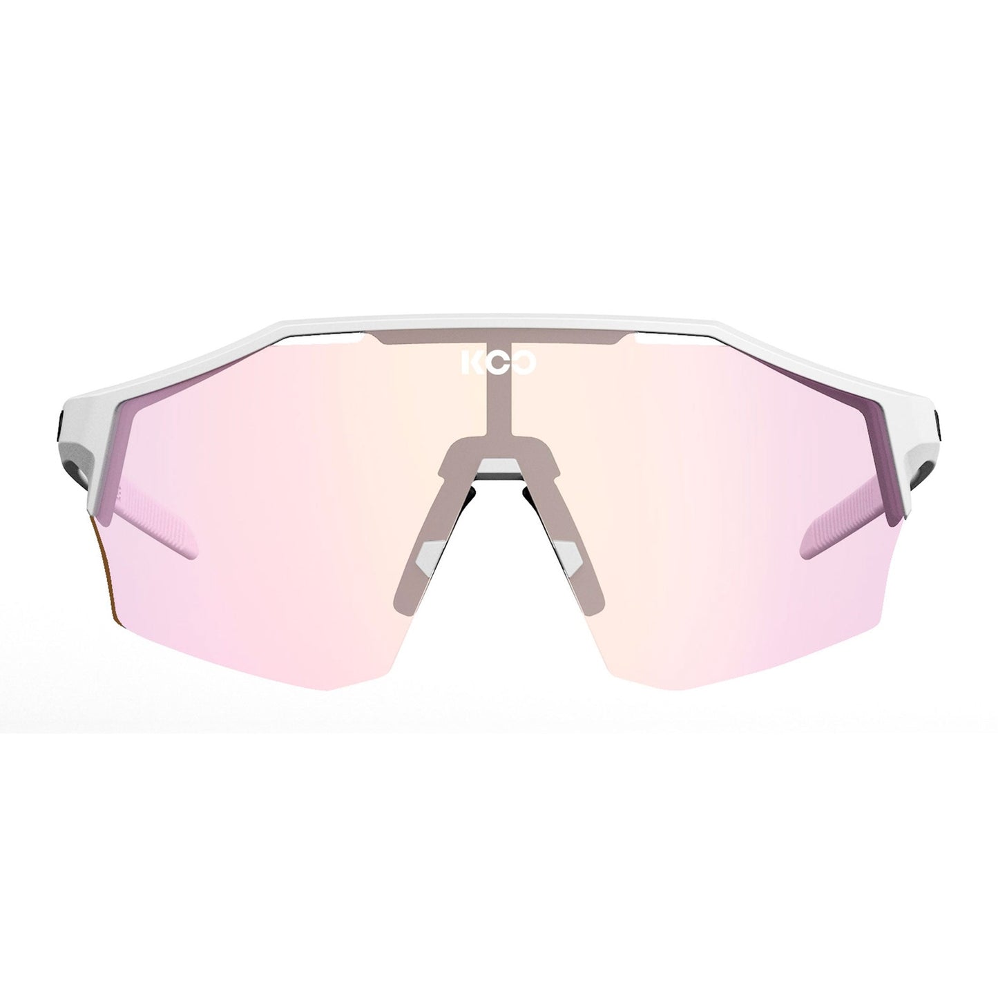 KOO Sonnenbrillen Alibi - Weiß Matt/Fuchsia Photochromic