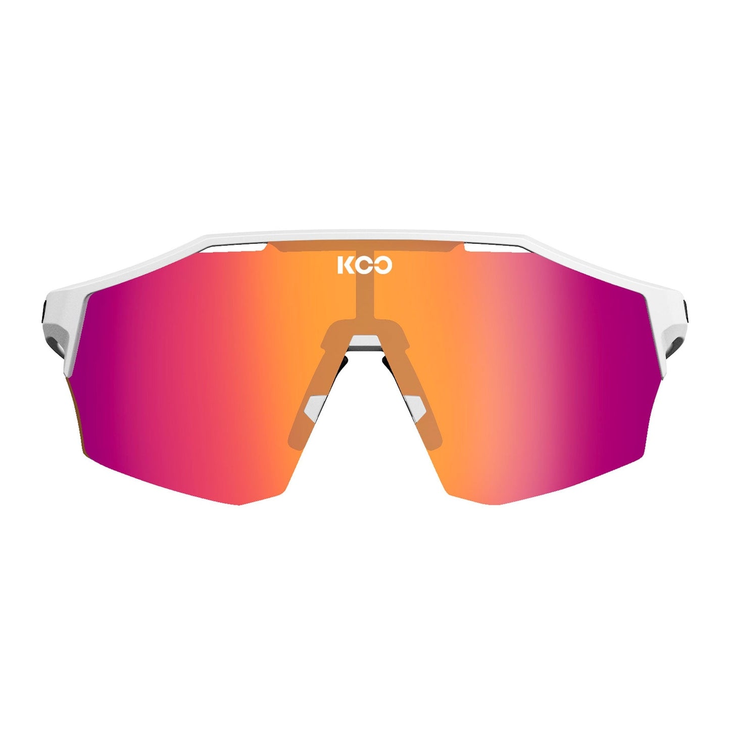 KOO Sonnenbrillen Alibi - Weiß Matt/Fuchsia Photochromic