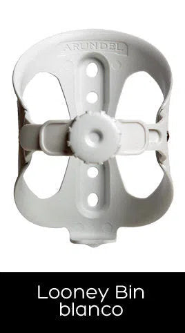 ARUNDEL Bottle Cage LOONEY BIN adjustable - BLANCO-Bottle Cages-23803270