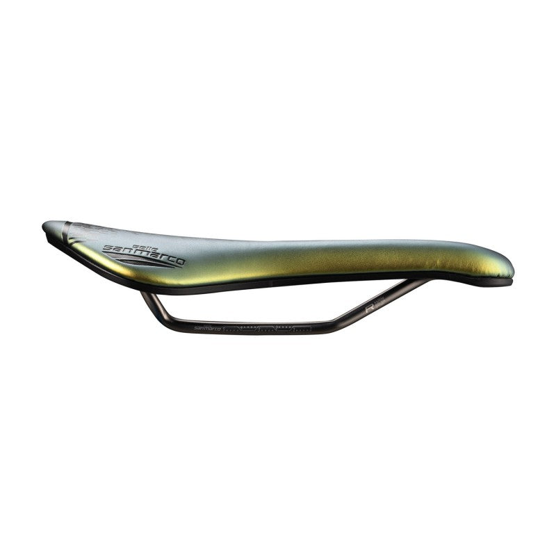 SELLE SAN MARCO ASPIDE SHORT OPENFIT RACING Saddle - Iridiscent Gold ...