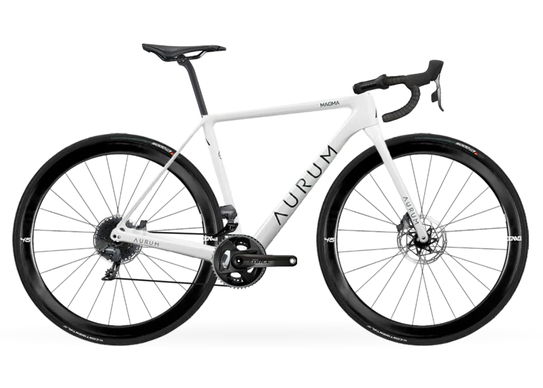 AURUM Artic White Complete Bike Road Sram Force AXS - Enve Foundation