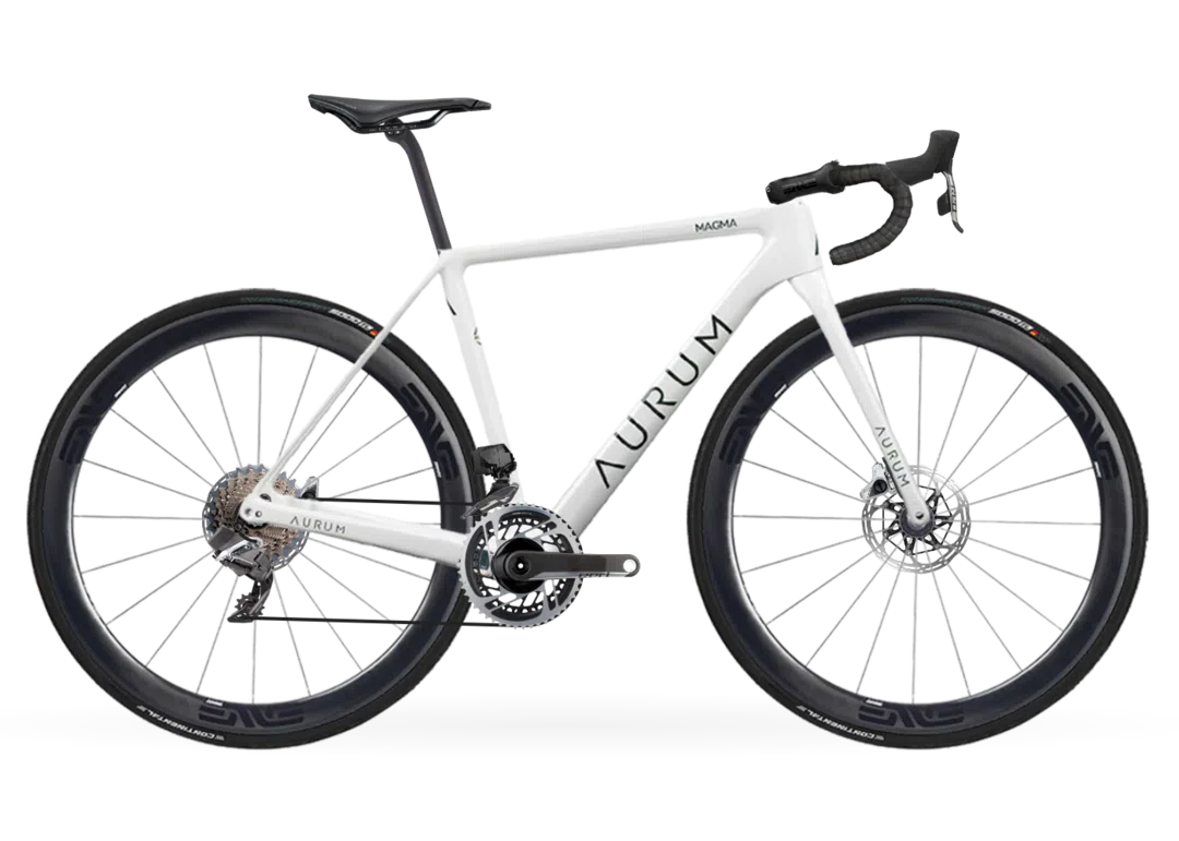 AURUM Complete Bike Road Sram Red AXS Artic White - Enve SES