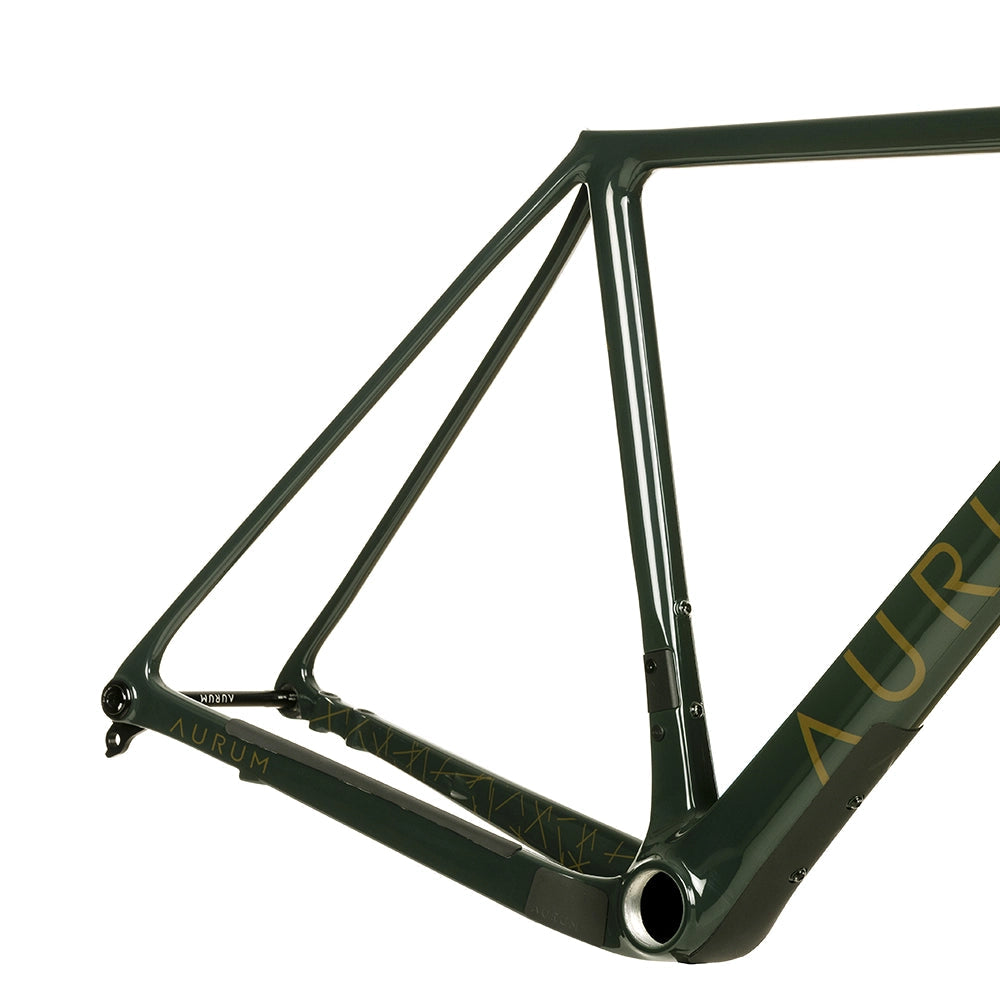 AURUM Manto Gravel Bike Disc Frameset - Green Asturias-Complete Road Bikes-