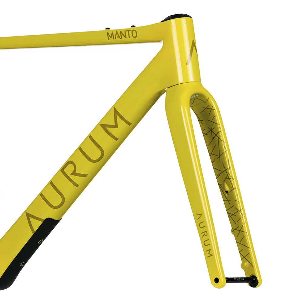 AURUM Manto Gravel Bike Disc Frameset - Yellow Castilla-Complete Road Bikes-