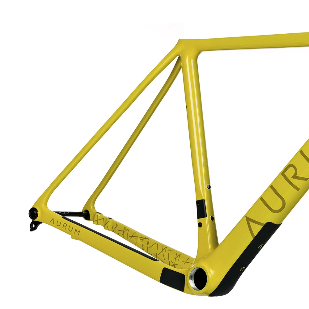 AURUM Manto Gravel Bike Disc Frameset - Yellow Castilla-Complete Road Bikes-