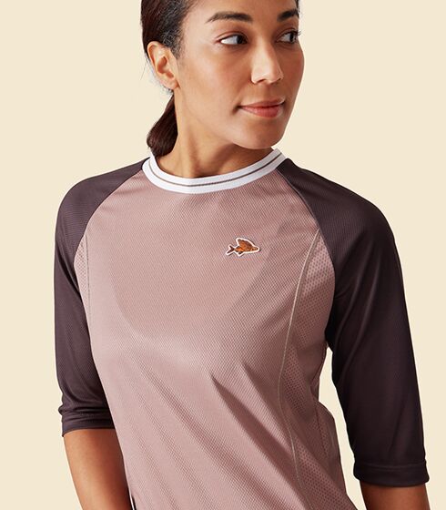 CAFE DU CYCLISTE Gravel Cycling Women Jersey Barbara - Oyster Grey-Women Jerseys-