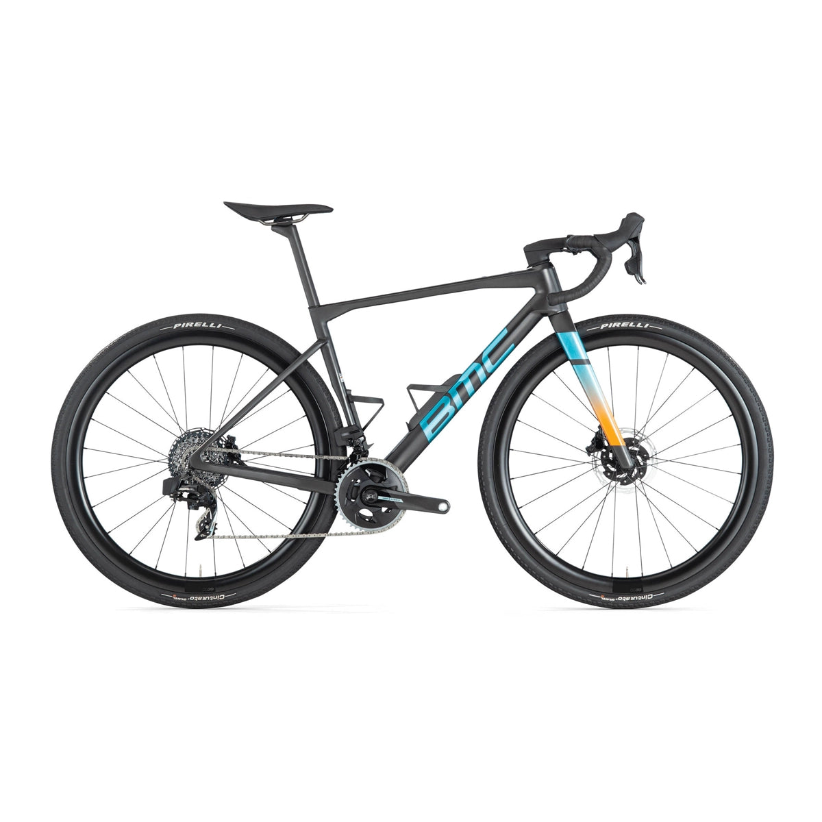 BMC Kaius 01 Two Sram Force AXS Wide 2x12 Complete Gravel Bike - Carbon Black/Brushed Blue