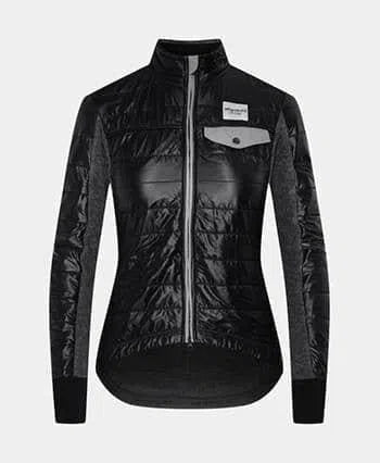 CAFE DU CYCLISTE Albertine Women Thermal Jacket - Black-Jackets-