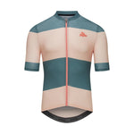 CAFE DU CYCLISTE Angeline Ultralight Cycling Jersey - Sand Scots Pine Stripe-Jerseys-35133001