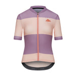 CAFE DU CYCLISTE Angeline Women's Jersey - Sand Glycin Stripe-Jerseys-