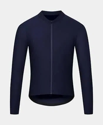 CAFE DU CYCLISTE Audrey Long Sleeve Jersey - Navy-Long Sleeve Jerseys-